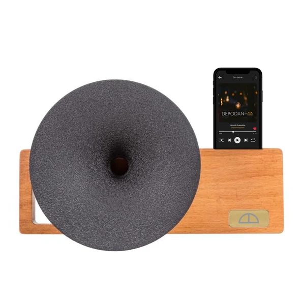 Muse Açık Ceviz Akustik Gramofon ürün görseli 1