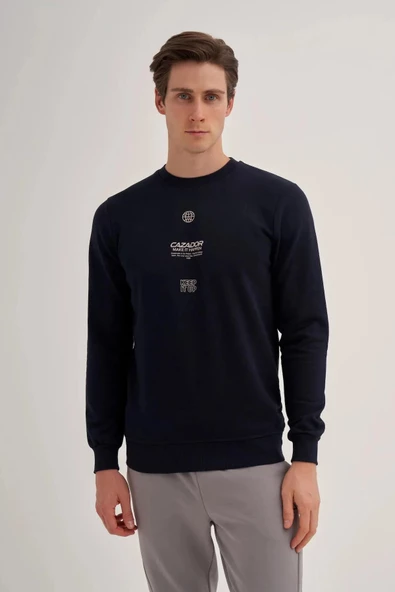 CAZADOR 3 İPLİK ERKEK SWEAT 5222 SİYAH ürün görseli 1