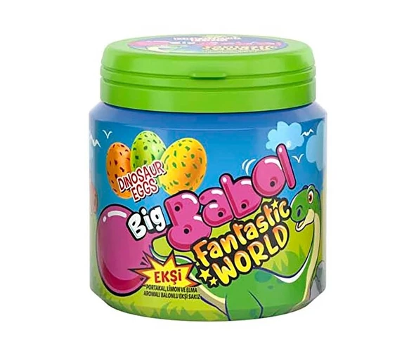 Big Babol Fantastic World Portakal, Limon ve Elma Aromalı Ekşi Sakız 90g ürün görseli 1