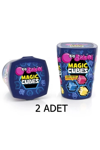 Big Babol Magic Cubes  Karışık Meyve Aromalı Balonlu Sakız 25g (2 ADET) ürün görseli 1