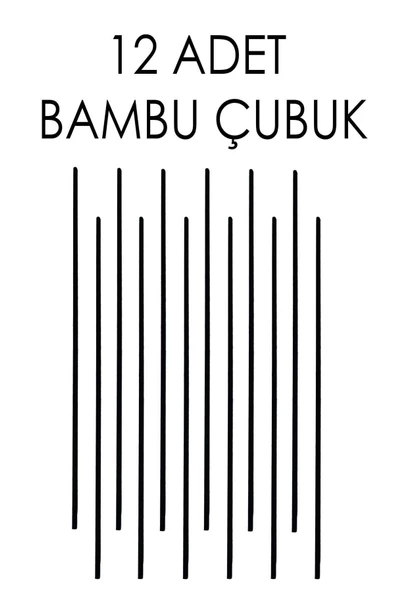 Bambu Oda Kokusu Çubuğu 20 cm 12 Adet  Ilgaz Doğal Siyah Bambu Çubukları ürün görseli 1