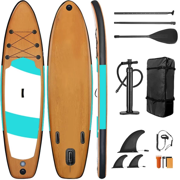 Hayke Wood Sup Şişme Sörf Tahtası Stand Up Paddle Board ürün görseli 1