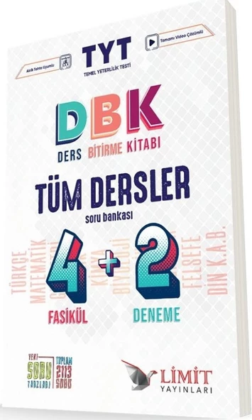 Limit Yayınları Ders Bitirme Kitabı (DBK) Tüm Dersler Soru Bankası ürün görseli 1