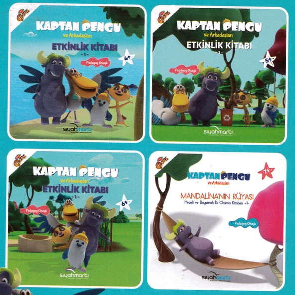Kaptan Pegu ve Arkadaşları Etkinlikli 4 Kitap Seti ürün görseli 1