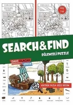 SEARCH AND FIND EGLENCE PUZZLE 7-8 YAS - DAHİ OLACAK ÇOCUK ürün görseli 1