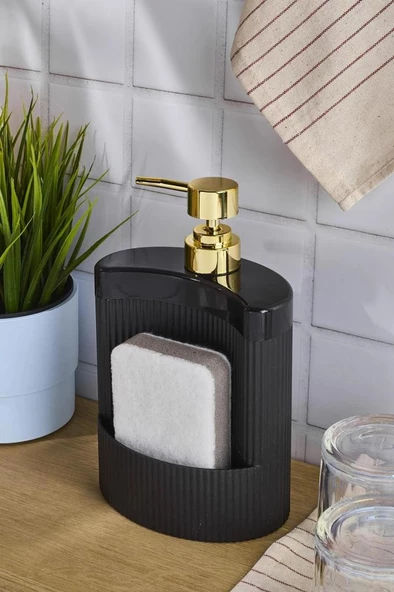 Perotti Montana Oval Sıvı Sabunluk Siyah 540 Ml 16509 ürün görseli 1