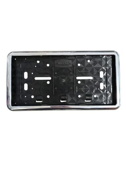 Çerçeveli Dikdörtgen  Plakalık Plaka Altlığı Krom  32X17cm 1 Adet ürün görseli 1