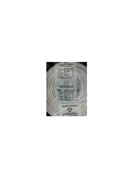 3x2.5 Antigron Kablo 5 METRE - Resim 2