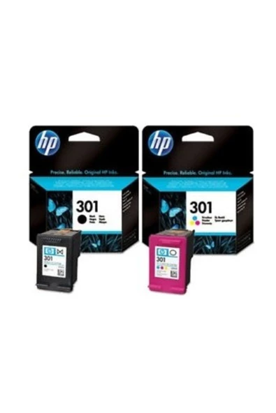 Hp Ch561ee ch562 301 2'li Kartuş Seti Siyah Ve Renkli ürün görseli 1