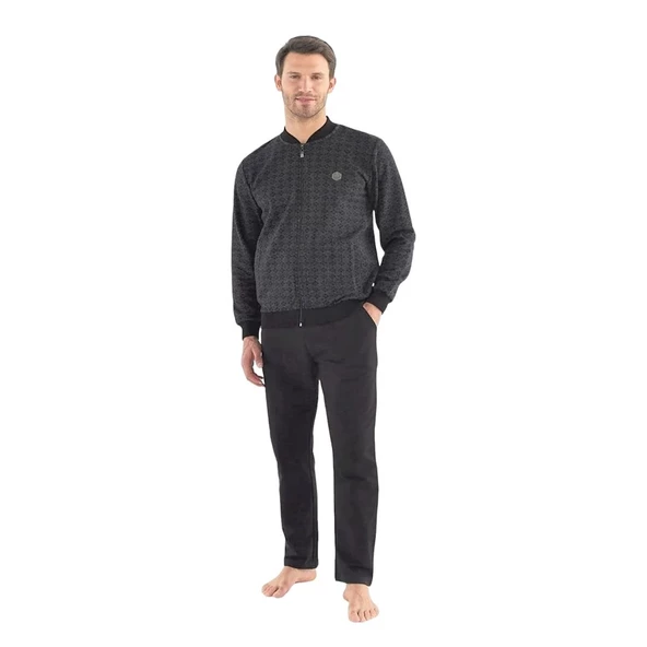 Mod Collection Boydan Fermuarlı Kışlık Erkek Eşofman Takım ürün görseli 1