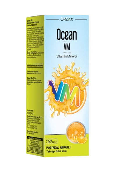 Ocean VM Portakal Aromalı Şurup 150 ml ürün görseli 1