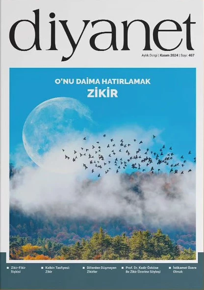 Diyanet Aylık Dergi 407.Sayı Kasım 2024 ürün görseli 1
