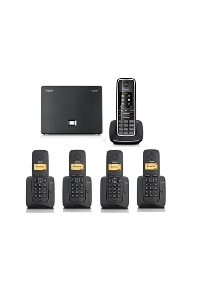 Gigaset Analog &IP 5 Dahili Dect Telsiz Kablosuz Telefon Santrali C550 ürün görseli 1