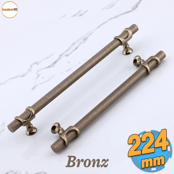 Arsin Bronz Metal Kulp 224 mm - 22.4 cm Mobilya Çekmece Mutfak Dolabı Dolap Kulpları Kulpu Kulpları ürün görseli 1