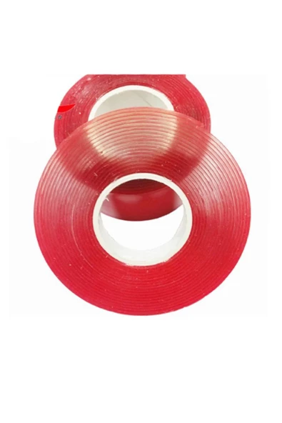 Teknotik Şeffaf Silikon Çift Taraflı Bant 10mm 30metre ürün görseli 1