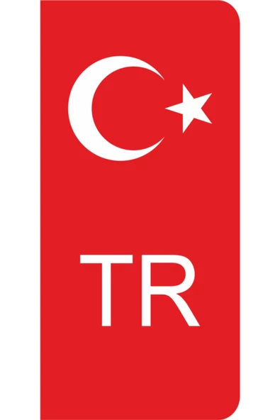 Teknotik Plaka Tr Sticker 2 Adet, Plaka Sticker, Oto Sicker, Araç Sticker ürün görseli 1