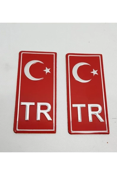 Teknotik Honda Stream Tr Plaka Stıcker 2'li - Türkiye Plaka Stıcker - Türkiye Plakalık ürün görseli 1