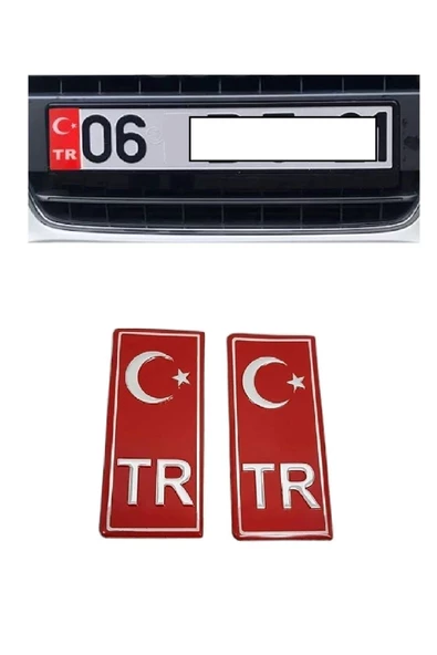 Teknotik Infiniti Fx35 Tr Plaka Stıcker 2'li - Türkiye Plaka Stıcker - Türkiye Plakalık ürün görseli 1