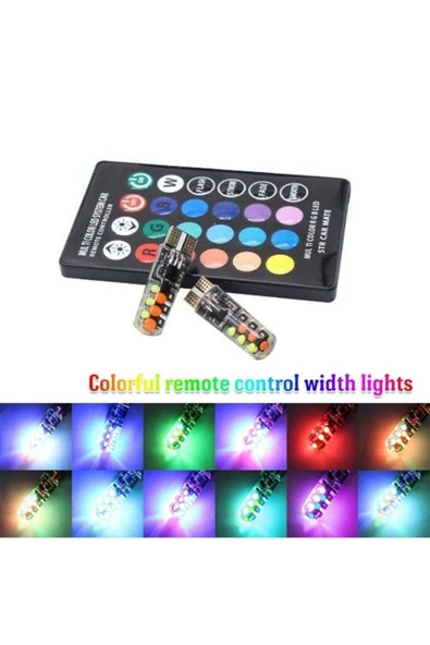 Teknotik Uzaktan Kumandalı T10 Çakarlı Renkli Led ürün görseli 1