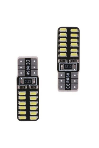 Teknotik T10 Dipsiz W5w 24 Led Beyaz Park Ampulü 2adet Güçlü Işık ürün görseli 1