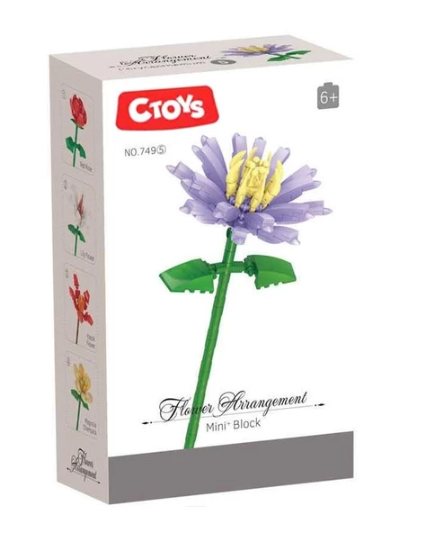 Ctoys Flower Arrangement Mini Blok Chrysanthemum ürün görseli 1