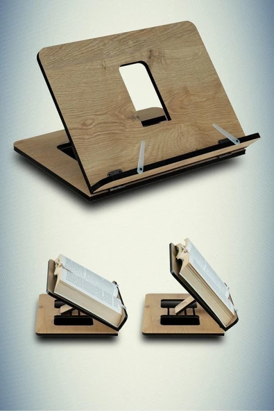 hü ma tasarım ve aksesuarAhşap Kitap Okuma Ve Tablet Standı ürün görseli 1