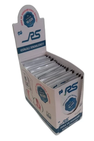 R&S RS AYAK VE AYAKKABI KOKUSU GİDERİCİ TOZ 10 GR 24 LÜ STAND ürün görseli 1