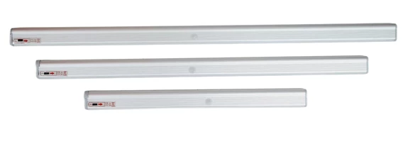 70 cm Gümüş Renkli Alüminyum Gövde Pille Çalışan Hareket Sensörü Beyaz Led Işık Dolap Askı Borusu ürün görseli 1