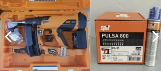 SPIT P40P +GAZLI ÇİVİ ÇAKMA TABANCASI VE 1 PAKET SPİT PULSA 800 C6-30 STANDART ÇİVİ (500 ADET) ürün görseli 1