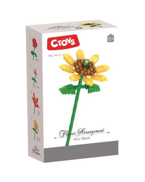 Ctoys Flower Arrangement Mini Blok Sunflower ürün görseli 1