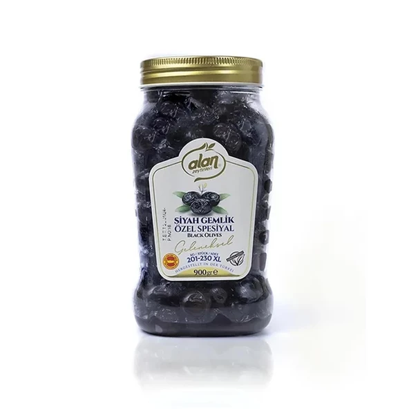Alan Siyah Zeytin Gemlik Özel Spesiyal Geleneksel 201-230 900 g e ürün görseli 1