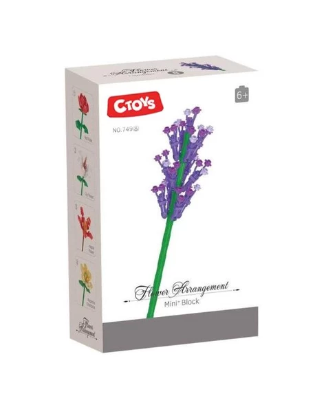 Ctoys Flower Arrangement Mini Blok Lavander ürün görseli 1