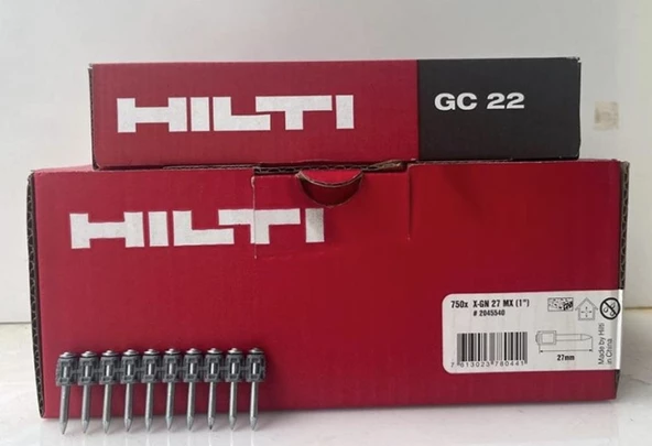 HİLTİ 750 ADET X-GN 27 MX BETON ÇİVİLERİ (ŞERİTLİ) ( GAZ DAHİL ) ürün görseli 1