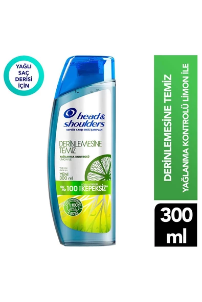Head & Shoulders Derinlemesine Temiz Şampuan Yağlanma Kontrolü 300 ml ürün görseli 1