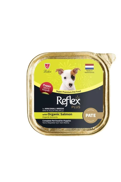 Reflex Plus Pate Organik Somonlu Küçük Irklar İçin Yavru Köpek Konservesi 85 GR ürün görseli 1