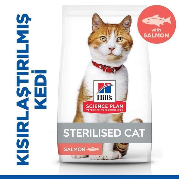 Hills S.P.Somonlu Kısırlaştırılmış Yetişkin Kedi Maması 1,5 Kg ürün görseli 1