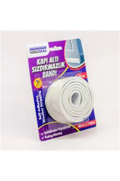 Vodaseal Kapı Altı Sızdırmazlık Bandı 40 Mm X 110 Cm - Beyaz ürün görseli 1