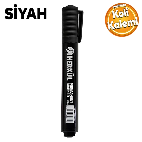 Kalıcı Koli Kalemi İşaretleyici Siyah Kalem Metal Plastik Cam Çuval Folyo Karton Suya Dayanıklı ürün görseli 1