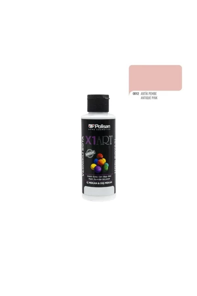 POLİSAN X1 HOBİ BOYASI 0012 ANTİK PEMBE 120 ML ürün görseli 1