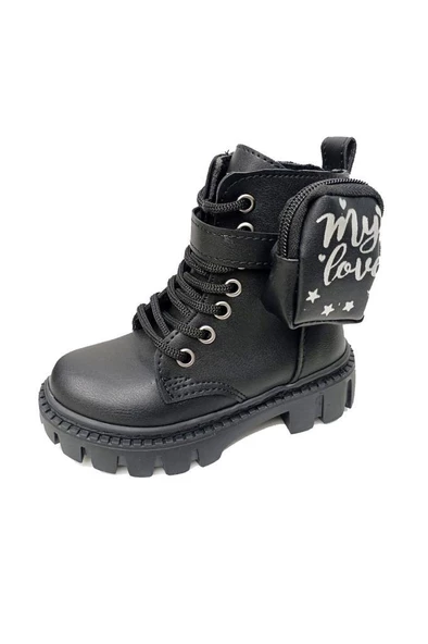 Fix Kids 9602P Deri Çantalı Trend Fashion Kız Çocuk Bot ürün görseli 1