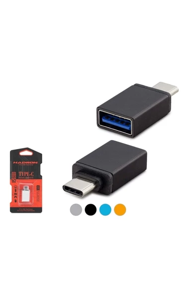 Hadron Hdx5051(4457k) Otg Type-c To Usb Metal Kutulu ürün görseli 1