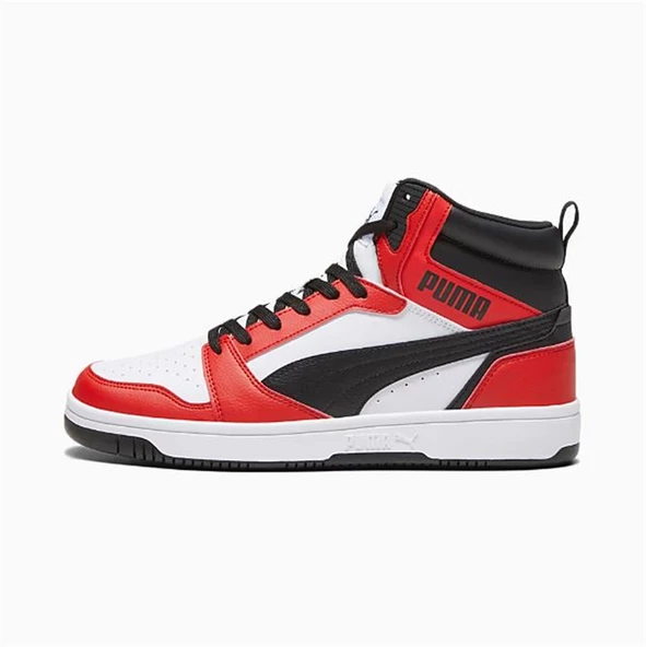 Puma Rebound V6 Kırmızı/Beyaz Erkek Sneaker Spor Ayakkabı - 392326 04 ürün görseli 1