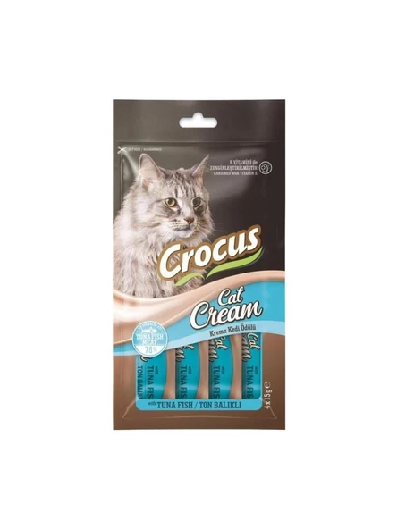 Crocus Ton Balıklı Krema Kedi Ödülü 4x15g Skt:05/2028 ürün görseli 1