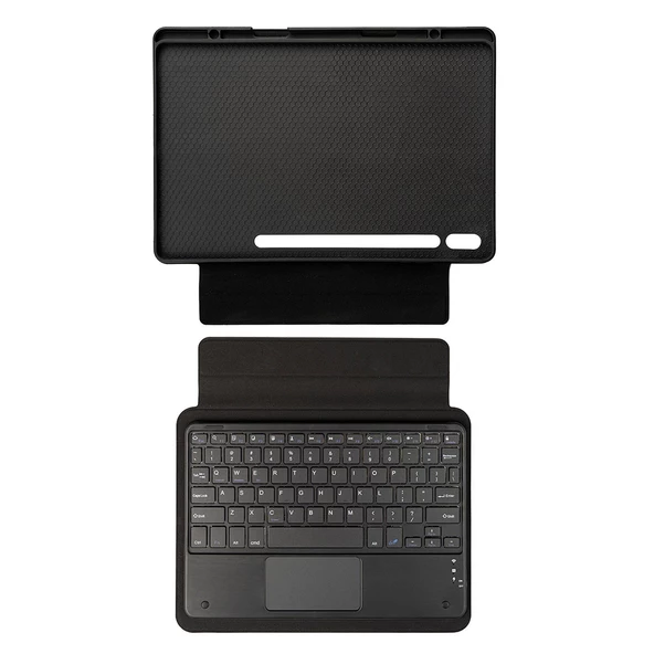 Galaxy Tab S10 Plus Zore Border Keyboard Bluetooh Bağlantılı Standlı Klavyeli Tablet Kılıfı ürün görseli 1