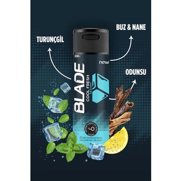 Blade Cool Fresh 150 ml Erkek Deodorant - Resim 3