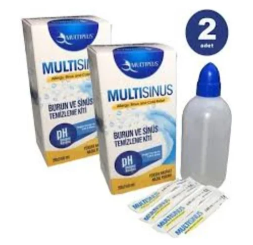 MULTİPLUS Multisinüs Burun ve Sinüs Temizleme Kiti 20 adet şase 2 kutu ürün görseli 1