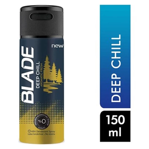 Blade Men Deep Chill 150 ml Erkek Deodorant - Resim 2