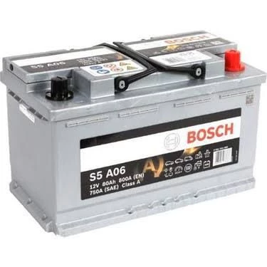 12V 80 AH 800A EN AGM START STOP BOSCH AKÜ ÜRETİM ARALIK  2025 ürün görseli 1