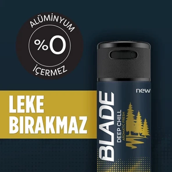 Blade Men Deep Chill 150 ml Erkek Deodorant - Resim 4