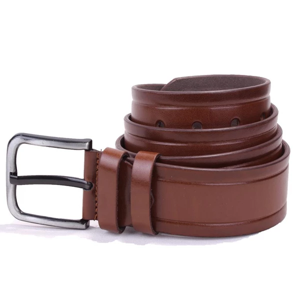 Dagoster DMK26-454 Taba 4.5 cm Suni Deri Erkek Kemer ürün görseli 1
